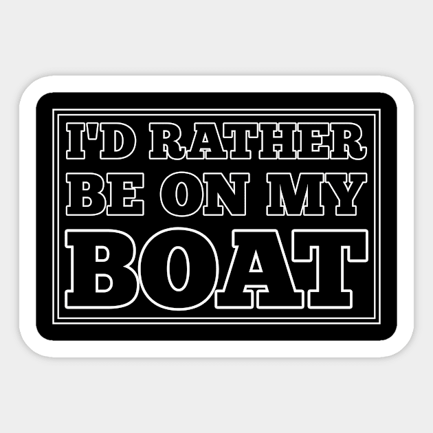 Boat Captain Boating Sticker by KAWAIITEE